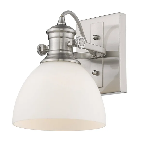 Carbon Loft Barton 1-Light Semi-Flush in Pewter - Pewter with Seeded Glass 26273422