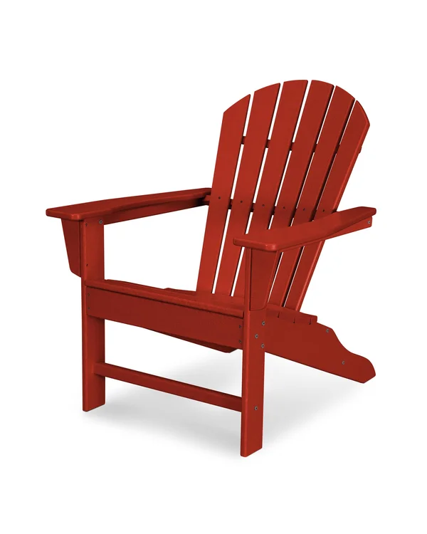 POLYWOOD South Beach Adirondack Chair - Crimson Red