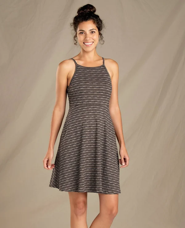 Toadu0026Co Samba Corfu Dress - Women's Cocoa Stripe Print, L