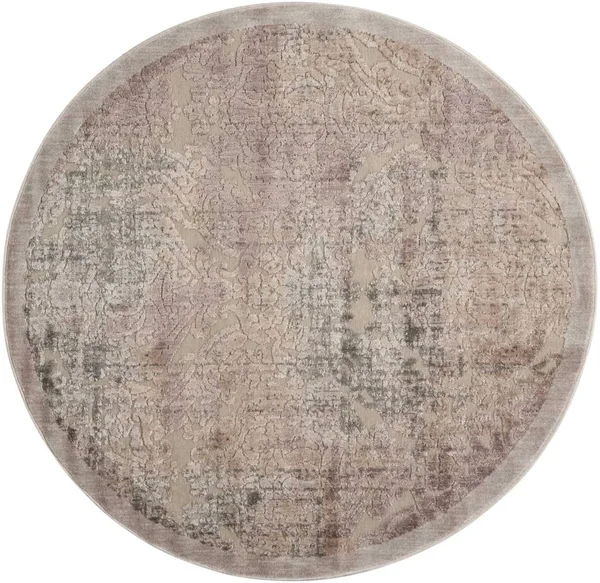 Nourison Graphic Illusions Area Rug - Ivory, 5&3x22 x Round