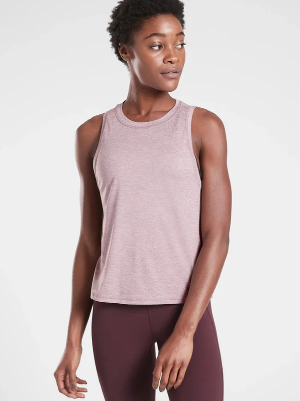 Athleta Women's Uptempo Tank Velvety Pink/ Flora Mauve Plus Size 2x