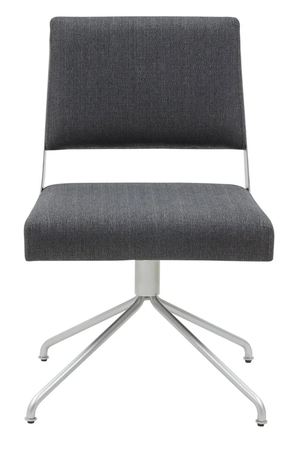Safavieh Couture Emmeline Swivel Office Chair - Slate Grey, Silver