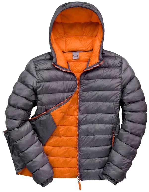 Result Urban Outdoor Snow Bird Hooded Jacket R194M, Grey/Orange, 2XL