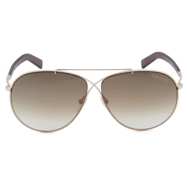 Tom Ford Eva Shiny Gold, Brown Gradient Sunglasses Tf374 28F