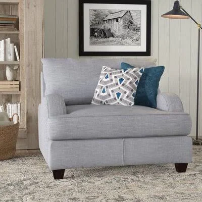 Somerville 48x22 Wide Polyester Armchair Sand & Stable