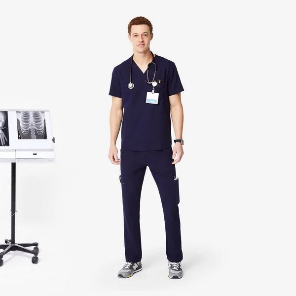 Figs Mens Navy Cairo - Tall Cargo Scrub Pants