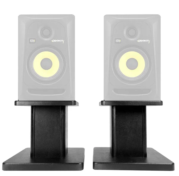 Rockville 8 Black Studio Monitor Speaker Stands for KRK Rokit 5 G3 Monitors RHT8B