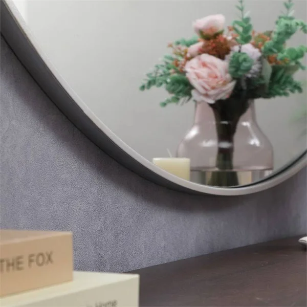 Elegant Decor MR4845S 45 in. Metal Frame Round Mirror Silver