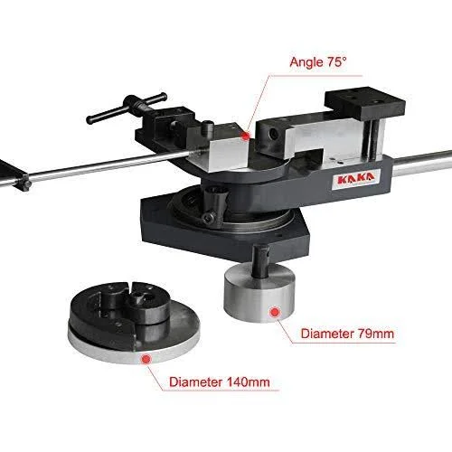 Kaka Sbg-40 Heavy-Duty Universal Bender, High Capacity Flat Bar, Square Bar and Round Bar Metal Bender, Combination of Scroll, R