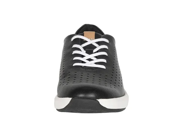 Clarks Un Rio Tie Women's Shoes Black Leather : 7.5 D - Wide