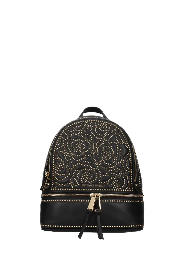 Michael Michael Kors Medium Studded Rhea Backpack Black