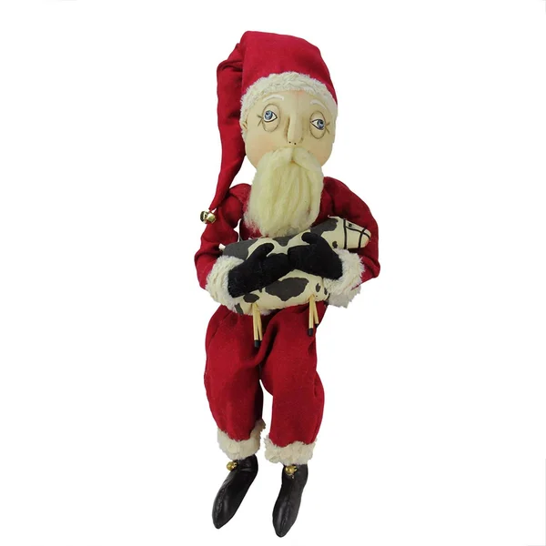 Gallerie II Wilber Santa with Cow Figurine