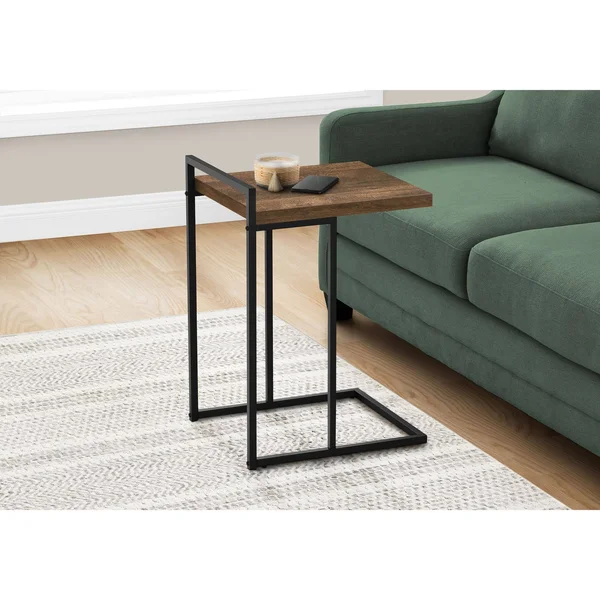 Monarch Accent Table - 25x22H - Brown Reclaimed Wood - Black Metal (I 3630)