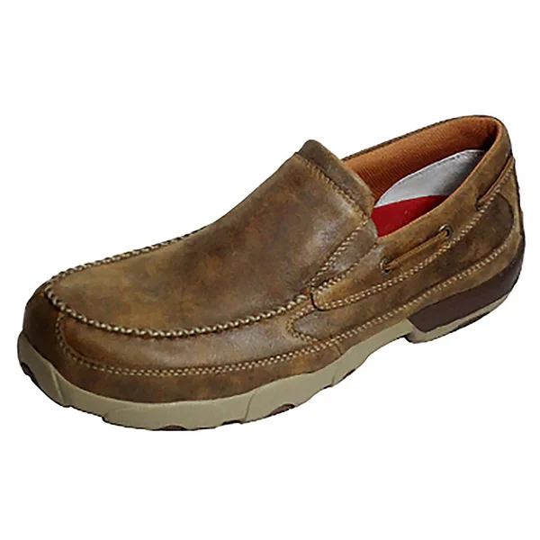 Twisted x MDMSC03 Men's Slip-On Driving Moccasins Bomber - 11.5, M