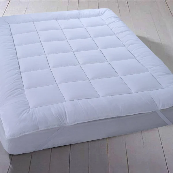 Royal Tradition 2x22 Mattress Pad Topper Anchor Bands Plush Fiber King