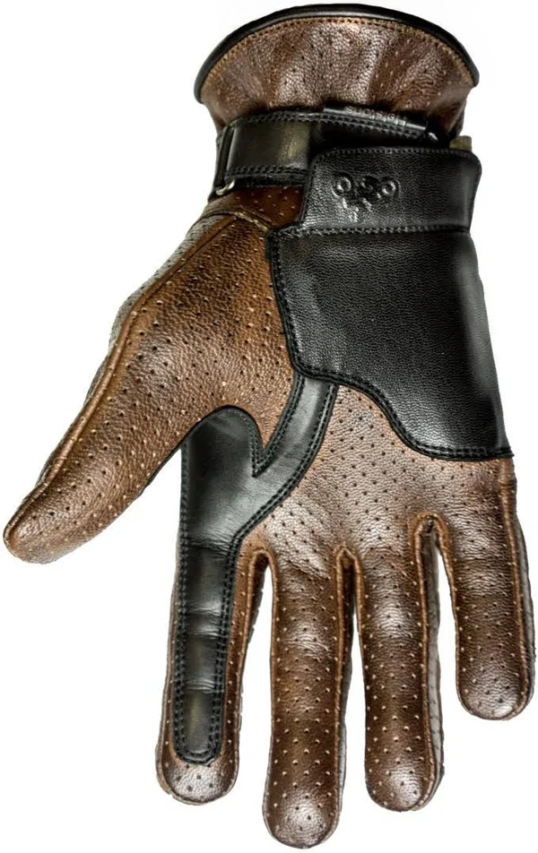 Helstons Corporate Camel Black Street Gloves Size T8