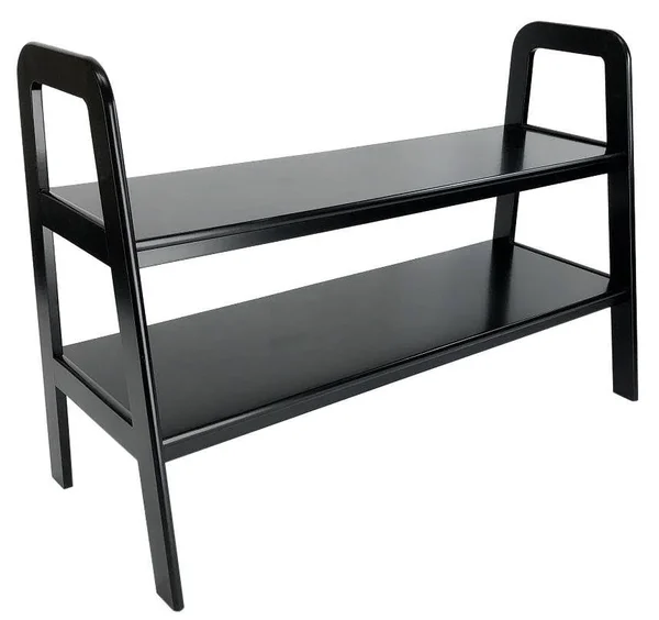 Wayborn 9096B Ladder Style Black TV Stand 22 x 49 x 9 in.