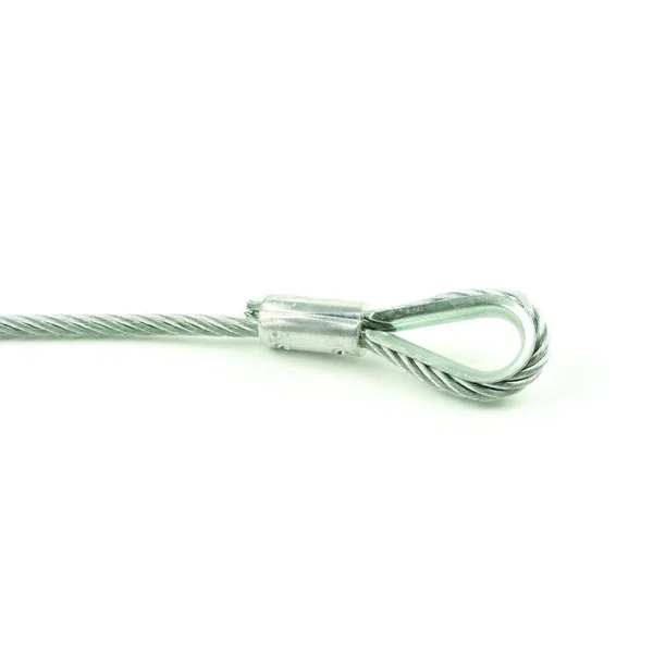 Everbilt 1/4 in. x 100 ft. Galvanized Steel Uncoated Wire Rope - Metallics