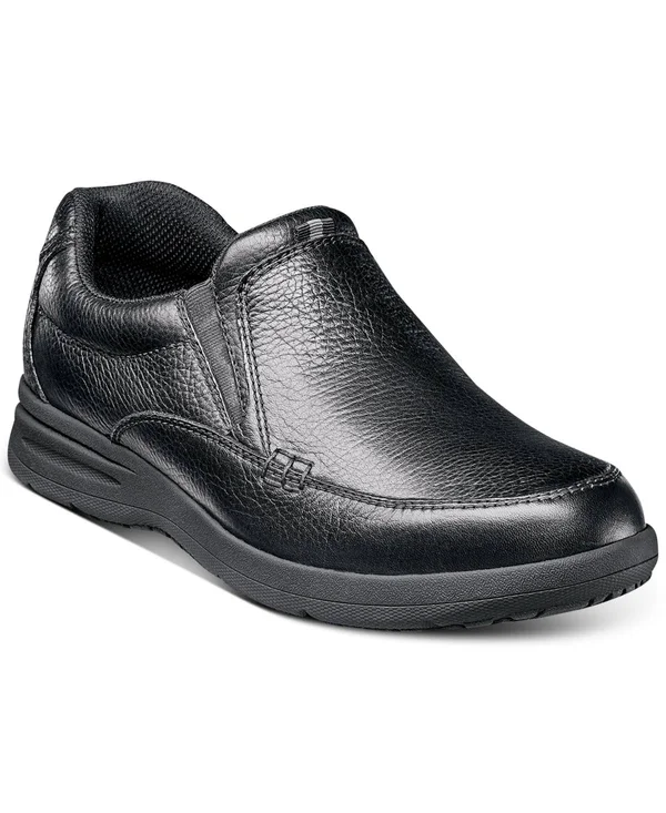 Men's Nunn Bush Cam Moc Toe Slip On - Size: 14, Black