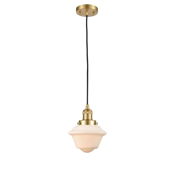 Innovations 201c-sg-g531-led Satin Gold Small Oxford 1 Light Mini Pendant