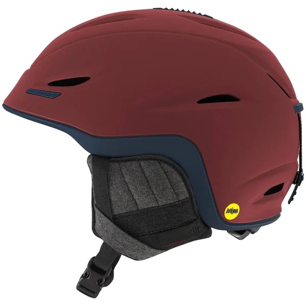 Giro Union MIPS Snow Helmet (Matte MAROON/TURBULENCE Mountain Division, Small)