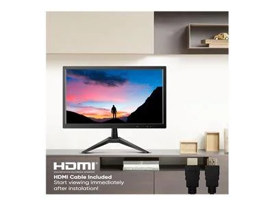 Onn ONN20ML200H 20& 1280 x 720 HDMI VGA 60Hz 6.5ms LED Monitor