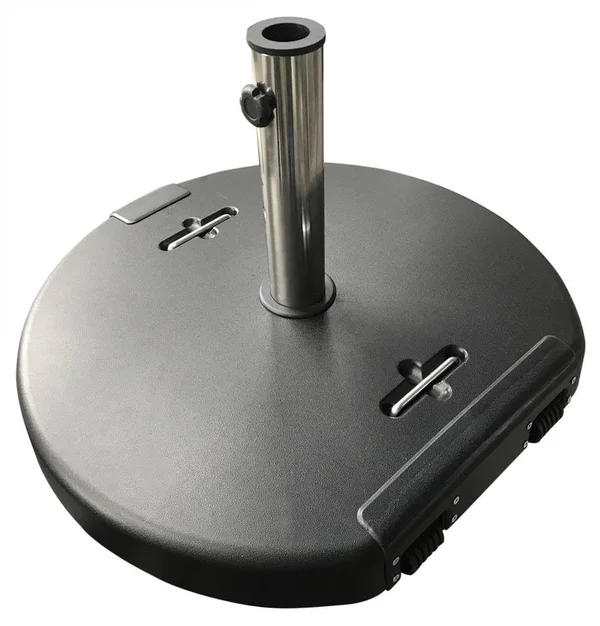 Christopher Knight Home Mota Outdoor Umbrella Base with Stainless Steel Collar by - Black
