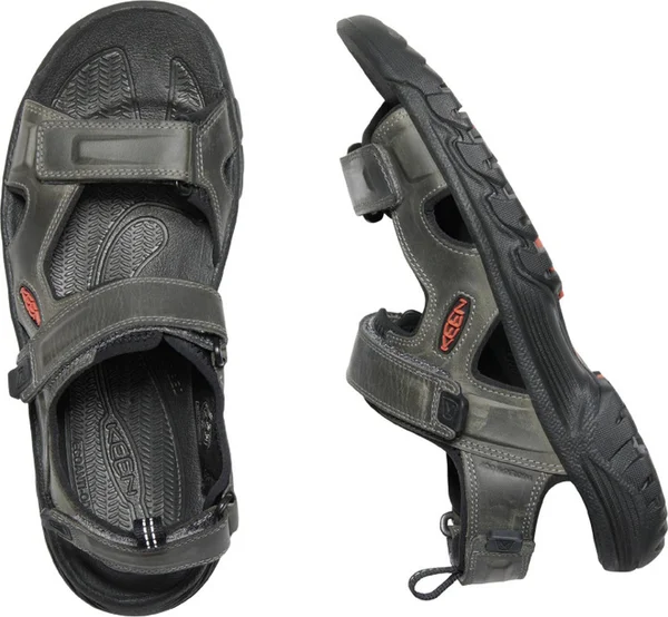 Keen Men's Targhee III Open Toe Sandal - 13 - Grey - Black