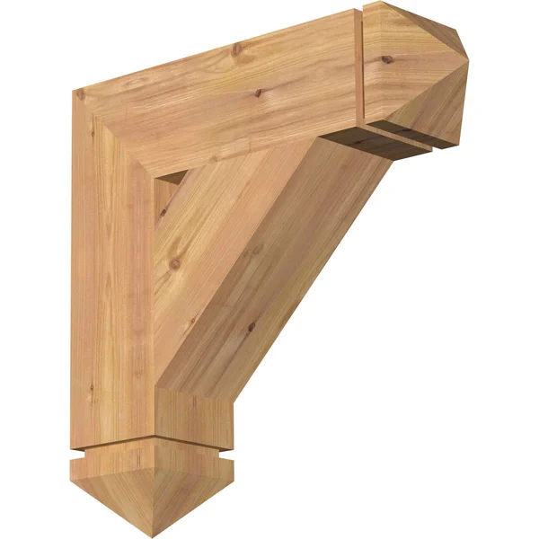 Ekena Millwork BKT06X22X22TRA03SWR 5 1/2x22W x 22x22D x 22x22H Traditional Arts & Crafts Smooth BRACKET - Western Red Cedar