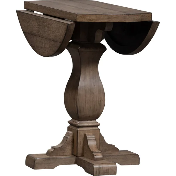 Liberty Furniture Industries Harvest Home Drop Leaf End Table, Brown