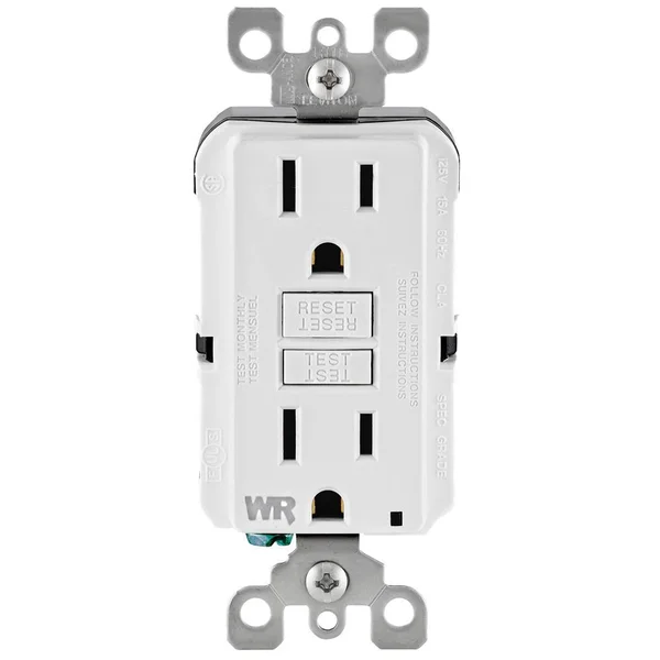 Leviton 15 Amp 125-Volt Self-Test Tamper Resistant/Weather Resistant GFCI Duplex Outlet, White (3-Pack)