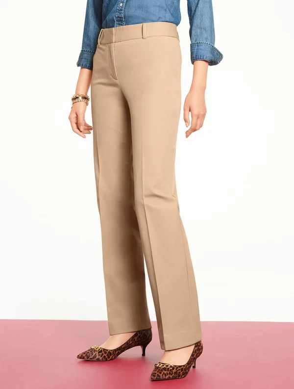 Talbots Newport Pants - Solid - White - 10