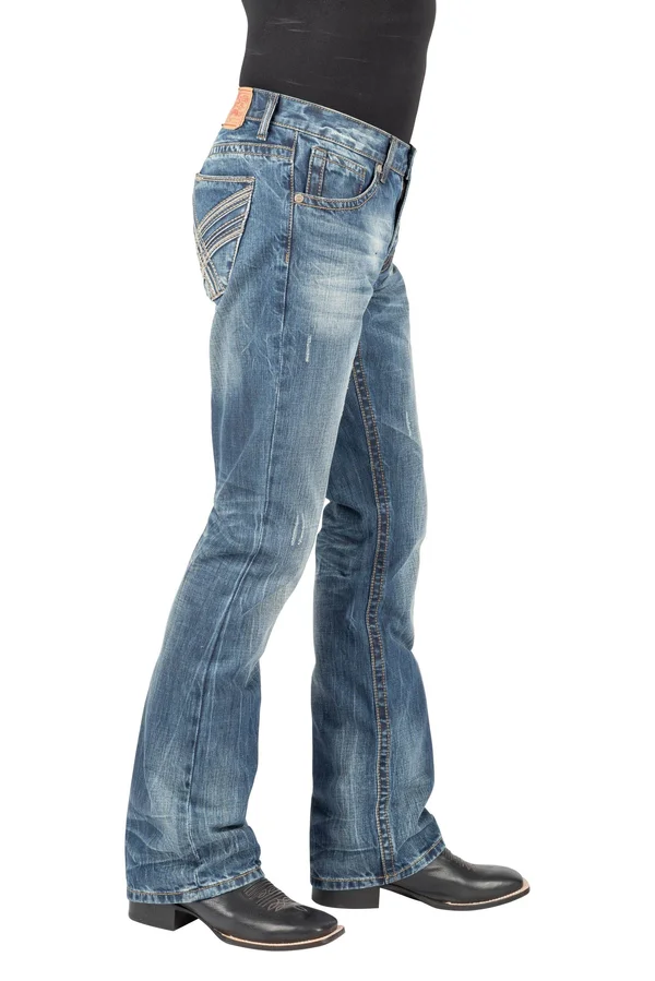 Stetson Western Jeans Men Bootcut Low 11-004-1014-4082 BU
