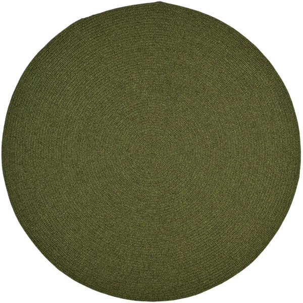 Safavieh Braided Green Area Rug; Oval 3& x 5&