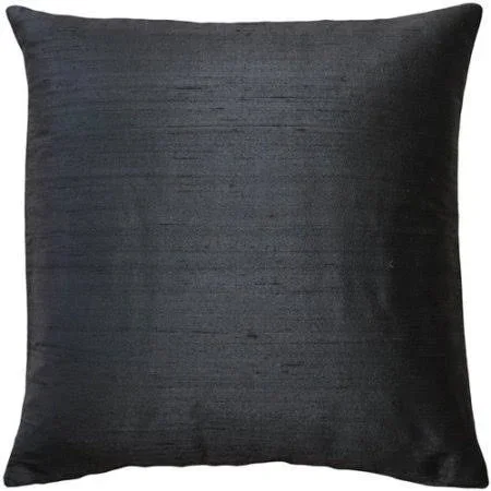 Pillow Decor Sankara Silk Throw Pillow, Black