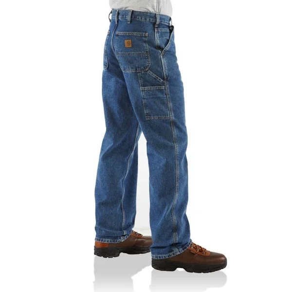 Men's Carhartt Washed Denim Work Dungaree Darkstone