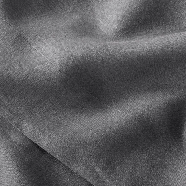 Full 100% Washed Hemp Solid Sheet Set Dark Gray - Casaluna