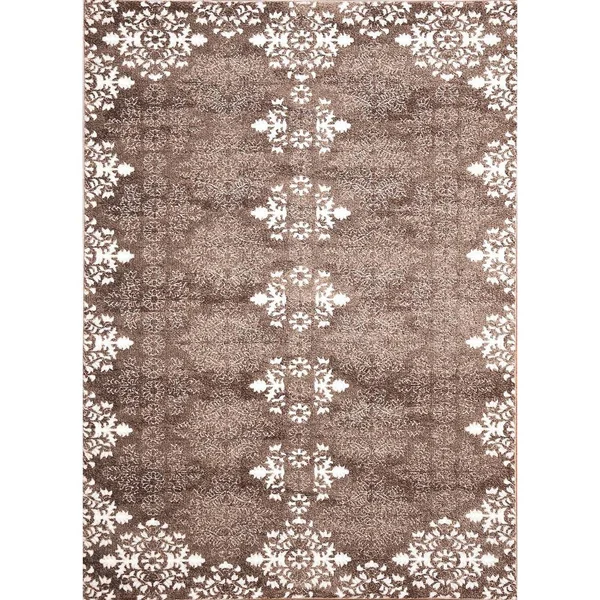 Contemporary Transitional Area Rug Zara 600 Brown 8' x 10'