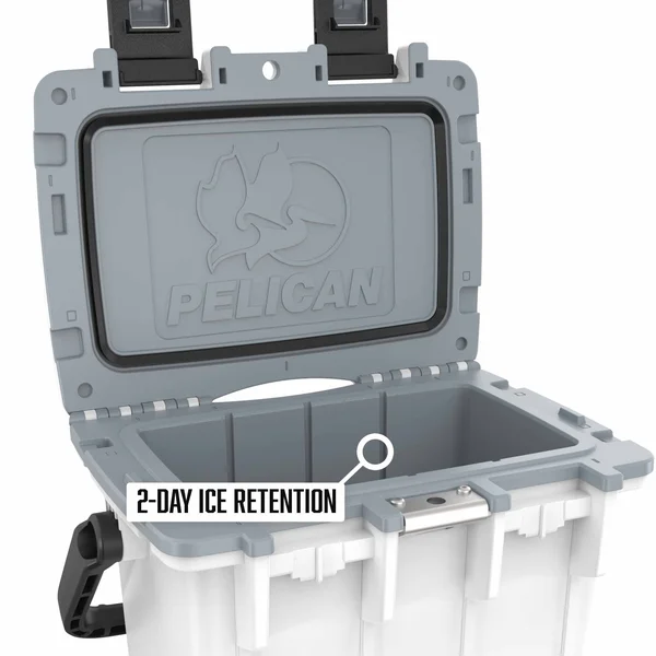 Pelican 20 Quart Elite Cooler, Blue/Red/White