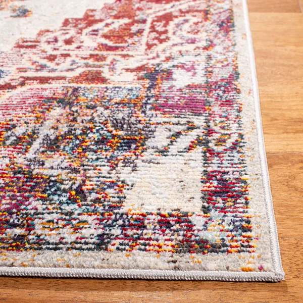 Safavieh Crystal CRS501F 8&0x22 x 10&0x22 Light Blue - Burgundy Area Rug