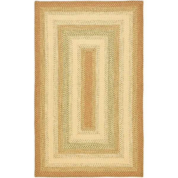 Safavieh Handmade Braided Jemima Country Rug - 10& x 14& - Rust/Multi