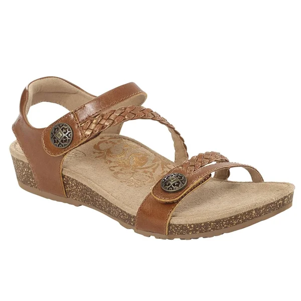 Women's Aetrex Jillian, Adult, Size: 5 M, Cognac Leather