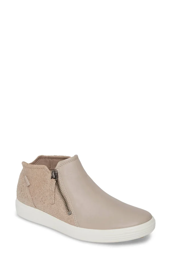 Ecco Women's Soft 7 Low Bootie - Grey Rose
