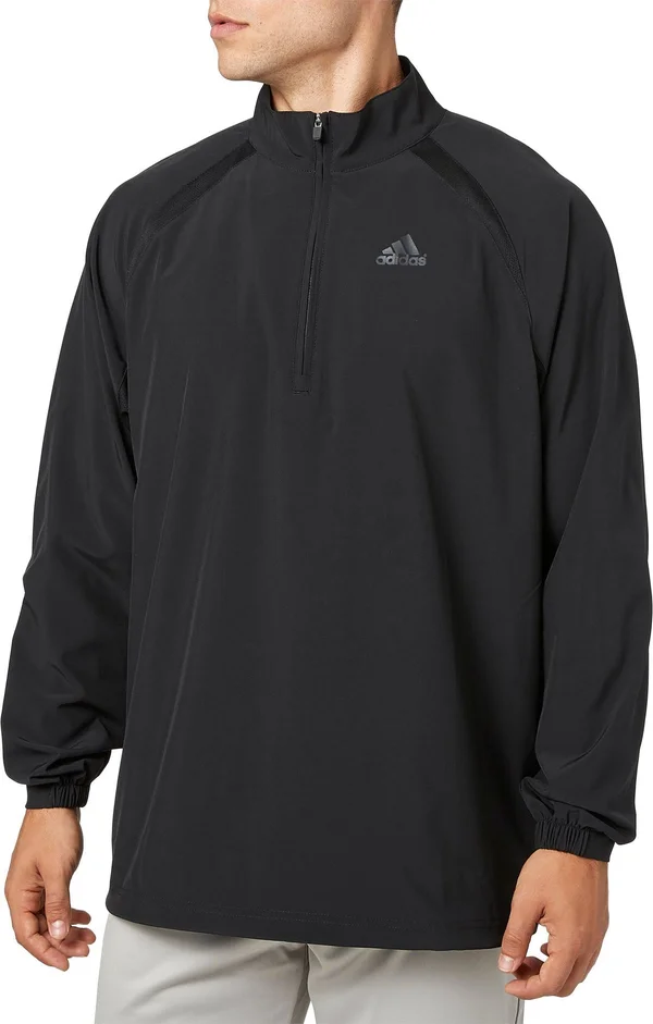 Adidas Men's Triple Stripe Long Sleeve Baseball Jacket - Medium, Black