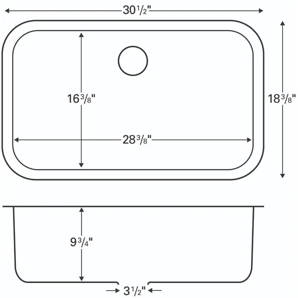 Karran Undermount Stainless Steel 31 in. Single Basin Kitchen Sink Kit (Silver)