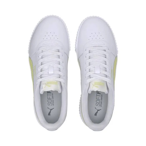 Puma Carina Sneaker - Women's - White/Yellow - Size 9
