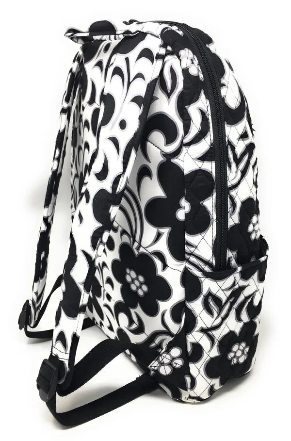 Vera Bradley Laptop Backpack in Night & Day with Black Interior
