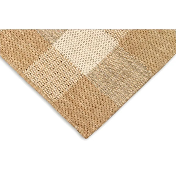 Trans Ocean Portofino Texture Plaid Area Rug - Black, 7&10x22 x 9&10x22 Rectangle