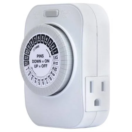 Amertac Tm1609dhb Westek Timer Dual Outlet Heavy Duty