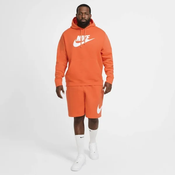Nike Men's Sportswear Club Fleece Hoodie - Orange